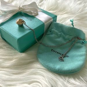 Authentic Tiffany & Co. Cupcake Charm Necklace